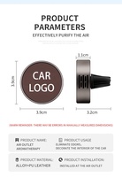 Clip Aromatizante Premium para Ventilación de Auto, Fragancia Natural, Ambientador Ecológico de Larga Duración, Difusor de Aromaterapia para Auto