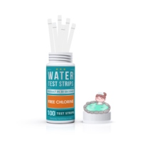 Tiras reactivas de cloro residual de 0-2000 mg/L, tiras reactivas de cloro libre para agua, para escenarios de desinfección intensiva comercial, OEM