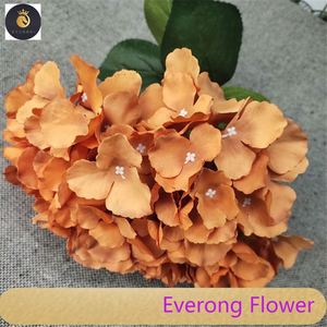 Alta calidad 5 ramas Hortensia flor artificial Rosa imitación seda <span class=keywords><strong>hortensias</strong></span> flores boda artificial - Product Image 4