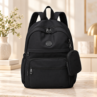 Sac à dos pour femmes, léger, en nylon, multi-compartiments, rangement frontal, sac à dos pour femmes, OEM ODM, vente en gros, 10 pièces, fourniture d'usine
