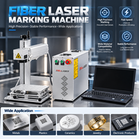 Machine de gravure laser à fibre portable de 20W à 100W, marqueur laser métallique pour acier inoxydable, aluminium, bijoux, marquage de logo et de code QR