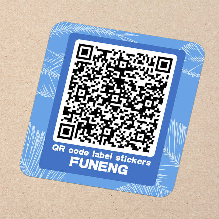 Factory Custom QR Code bar Code Variable Data Label Stickers Waterproof  Scratch-resistant Qr Code Stickers