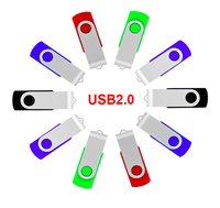 AI-MICH Unidad Flash USB de Mayores Ventas 100% Original de Marca Giratoria Memoria USB 16GB 32GB 64GB 128GB Pendrive Mini Unidades Flash USB