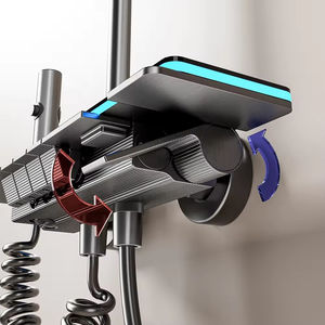 Laiton acier inoxydable pluie gris colonne de douche mitigeur robinet Chrome Piano clé salle de bain ensembles Jet Massage pulvérisation vanne en céramique - Product Image 5