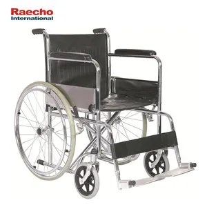 折りたたみ式リハビリテーション療法用品軽量クロームスチール車椅子