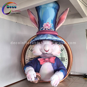 <span class=keywords><strong>Lapin</strong></span> de dessin animé <span class=keywords><strong>gonflable</strong></span> extérieur personnalisé pour les décorations de fête d'événement ventilateur inclus - Product Image 5