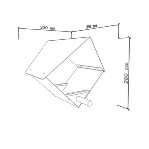 Mangeoire suspendue pour oiseaux JH-Mech 2,5 kg 35 x 30 x 29 cm avec perchoir, pas d'assemblage nécessaire, en acier carbone. - Product Image 3