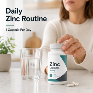 Capsules de zinc de qualité supérieure pour améliorer l'immunité, complément alimentaire pour adultes, 99 % pur, certifié GMP HACCP QS ISO, capacité de flacon personnalisable, le meilleur - Product Image 4