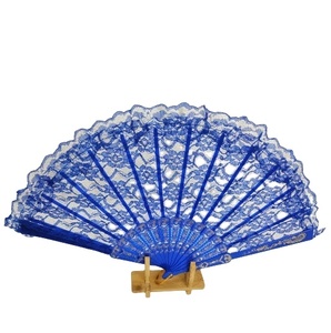 New Arrival Plastic Folding Lace 23cm <b>Hand</b> <b>Fan</b> Wholesale Personalized Old Fashioned <b>Fan</b> for Wedding Decorative - Product Image 3