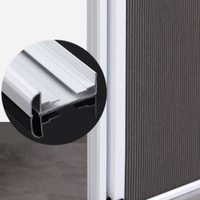 Porte pliante en aluminium pour séparation de espaces commerciaux, idéale pour villas, appartements, bâtiments – Projet de gros pour entrepreneurs