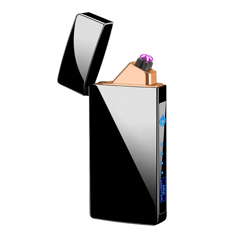Jobo Pemantik Api Plasma USB Dapat Diisi Ulang, Korek Api Elektronik Tahan Angin Logo Kustom Baru dengan Indikator Baterai LED