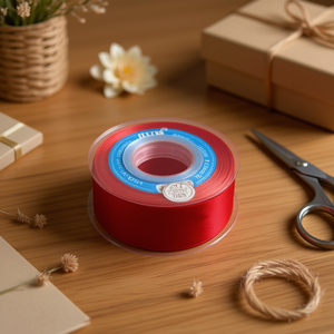 Nastro in Raso Ilan 3,8cm 25Y Rosso Intenso D23 - Product Image 2