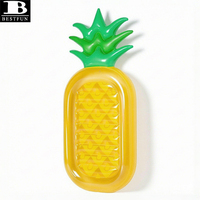 Fauteuil flottant gonflable robuste et durable en forme d'ananas avec valve rapide pour adultes, idéal pour la piscine