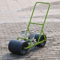 Transplanteur de semoir de légumes manuel Portable 2 rangées pour oignon carotte épinard chou semis-planteur de légumes à poussée manuelle