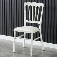 Chaises empilables en métal style Napoléon Chiavari pour événements de mariage, chaises de banquet en métal doré pour restaurants et événements