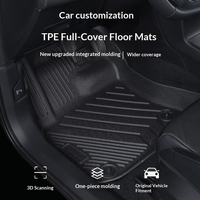 Nouveaux tapis de sol TPE pour véhicules Yuan Plus à conduite à gauche, tapis de sol imperméables toutes saisons, ensemble de 3 pièces pour l'intérieur des véhicules électriques