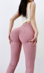 <span class=keywords><strong>2021</strong></span> Tik <span class=keywords><strong>Tok</strong></span> moda Fitness entrenamiento ropa de tiro alto Jacquard Bum Scrunch deporte Leggings burbuja Yoga Pantalones - Product Image 2