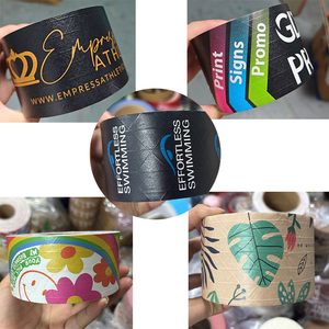 Cinta de papel Kraft autoadhesiva impresa con logotipo personalizado respetuoso con el medio ambiente, cinta de papel Kraft activada por agua, cinta de papel Kraft reforzada - Product Image 4