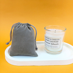 Sacs cadeaux en velours personnalisés à cordon coulissant, vente en gros, sacs anti-poussière pour bijoux, emballage avec logo personnalisé, adaptés à toutes les tailles de colliers - Product Image 3