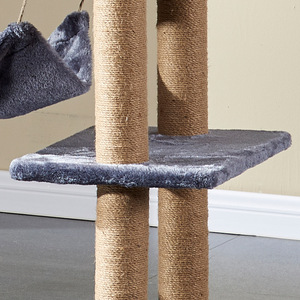 <span class=keywords><strong>Torre</strong></span> para Gatos Ecológica Personalizada de Fábrica, con Estructura de Madera, Moderna, de Varios Niveles, de Piso a Techo, con Cama y Juguetes para Gatos - Product Image 3