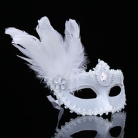 Masque créatif personnalisé en dentelle et plumes, masque à plumes, masque de fête européen et américain, fabriqué en Chine, vente directe d'usine