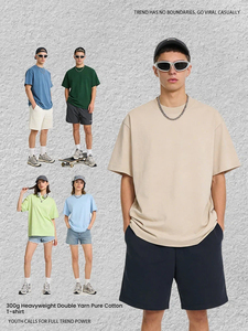 Camiseta Extra Grande de Nuevo Diseño, 100% Algodón, Unisex, Cuello Redondo, Hombros Caídos, Logotipo Personalizado Bordado e Impreso, Corte Holgado, Estilo Urbano - Product Image 5