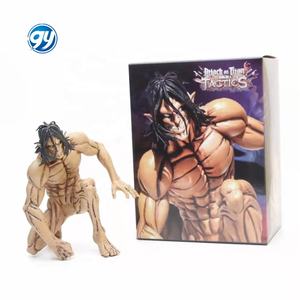 Figuras de Acción de PVC de 15 cm, Lindas Figuras de Ataque a los Titanes, <span class=keywords><strong>Eren</strong></span> <span class=keywords><strong>Jaeger</strong></span>, Manualidades de Plástico - Product Image 1