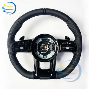 Volant en cuir cousu main sur mesure pour Mercedes-Benz <span class=keywords><strong>AMG</strong></span> CLS W218 W219 550 500 Classe S W116 W126 W140 W220 W221 W222 W223 - Product Image 4