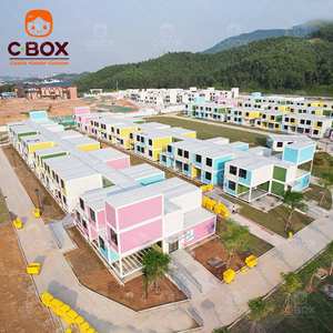 Cbox Vente en gros de bâtiments préfabriqués en kit de 20 pieds, bâtiments modulaires ignifuges, bureaux, hôtels, villas, bars, conteneurs mobiles - Product Image 2