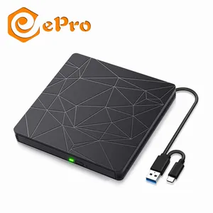 EDD09 USB3.0 External DVD Drive Burner Writer Recorder DVD RW Optical Drive CD/DVD ROM for Macbook pro Wins samsung Dell Laptop