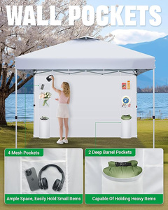 Nouvelles tentes pliantes blanches d'extérieur 2x2, 2x3, 3x3, 3x4, 3x4.5, 3x6 pour événements, prix d'usine pour fêtes et salons professionnels - Product Image 4