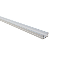 Profilé en aluminium LED étanche canal en aluminium anodisé encastré monté à bas prix avec couvercle PC 16*8.6mm
