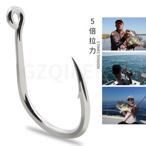 8062-5X Jigging pesado de acero de alto carbono anzuelo único gran juego atún pesca de agua salada anzuelo de púas Jigging lento Jig Hook - Product Image 2