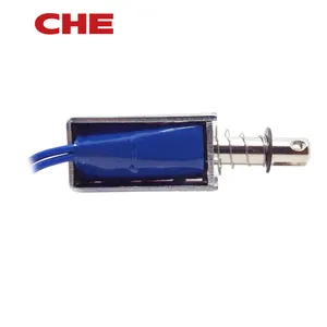 CHEO1-0530 DC 12V 5N دفع سحب أجزاء نوع ثنائي وضع الاستقرار الإغلاق فتح الإطار الكهربائي دفع سحب الملف اللولبي الكهربائية