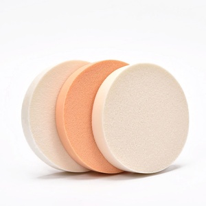 Éponge de maquillage ronde en latex 90x15mm, douce, lavable, pour poudre et blush, applicateur pour le visage - Product Image 1