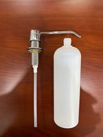 Distributeur de savon liquide à poser sur comptoir, avec couvercle pour lotion, intégré à l'évier de cuisine