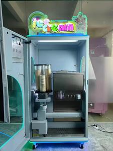 Machine à glaces molles commerciale personnalisée pour intérieur, avec écran tactile, acceptant pièces et billets, idéale pour les salles de jeux. - Product Image 4