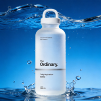 Bouteille d'eau en verre givré de 500 ml avec couvercle, personnalisable avec logo, pour hydratation quotidienne, vente en gros usine