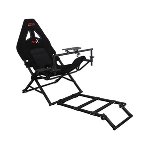 Asiento de Simulador de Carreras Plegable Gy070 al por Mayor, Silla de Juego Roja y Negra con Soporte para Pedales de Juego de Conducción, <span class=keywords><strong>Volante</strong></span> y Pantalla - Product Image 5