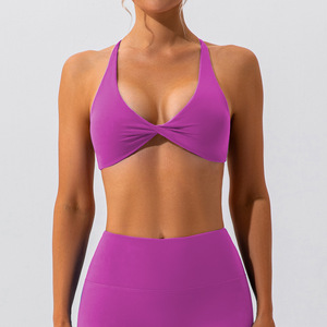 Women Cross Back Sports <b>Bra</b> Quick Dry Yoga Running Fitness <b>Bra</b> High Support Workout Top Spandex/Nylon - Product Image 4
