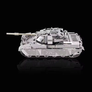 High Quality Stainless Steel MK50 Kids Toys <strong>Hobbies</strong> Diy <strong>Crafts</strong> Educational Toys Gift Sets 3d Metal Puzzle Chieftain Tank - Product Image 2