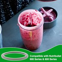 Joint d'étanchéité en silicone de qualité alimentaire compatible avec les accessoires de remplacement pour mixeur Nutri-bullet 600W série 900