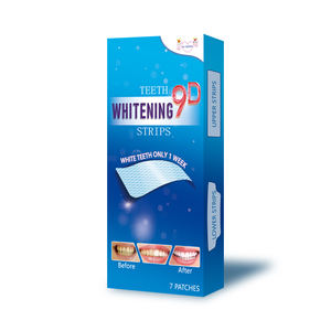 Bandes <span class=keywords><strong>de</strong></span> blanchiment à 9 dents, Non sensibles, Kit <span class=keywords><strong>de</strong></span> blanchiment des dents antidérapant, pour éliminer le tabac, le café, le Soda - Product Image 2