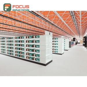 Premium Wig Display Cabinet Glass Door Lockable Drawer Multi Tier Shelf Store Display Cabinet Unit - Product Image 4