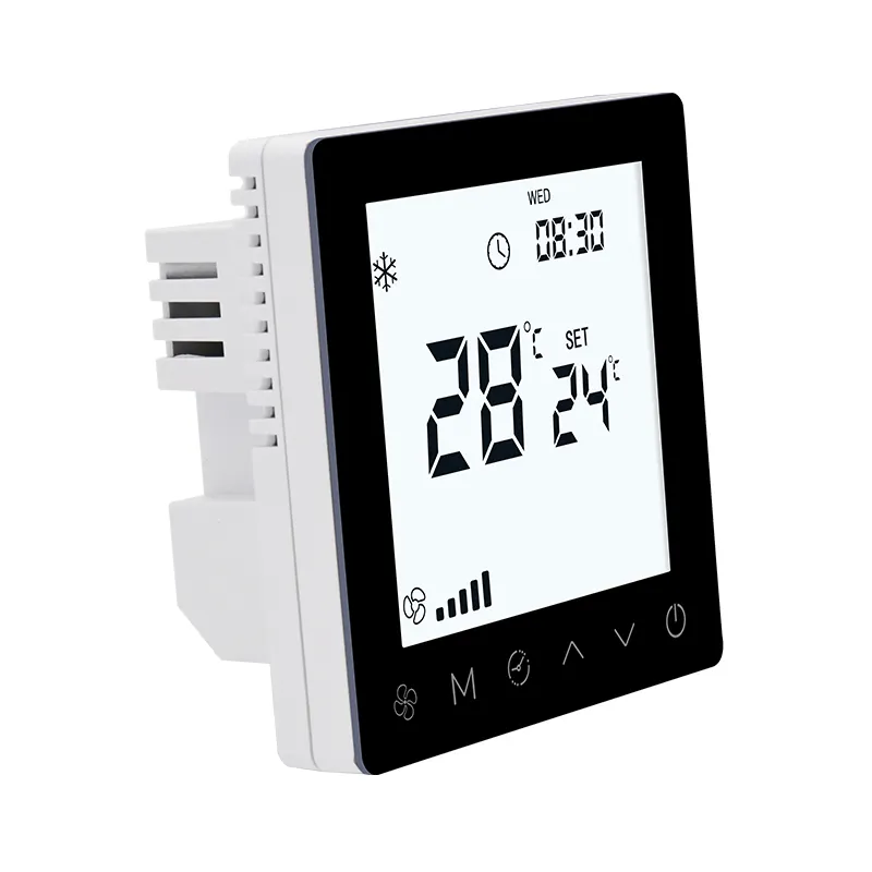 Thermostat de chauffage et de refroidissement numérique mural, contrôle WIFI sans fil Tuya utilisé pour le thermostat d'unité HVAC