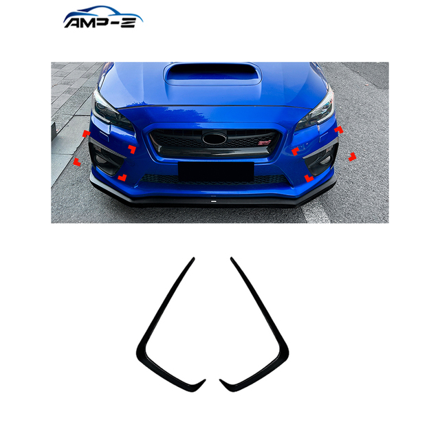 AMP-Z High Quality Factory Body Kits Front Vent Splitter for Subaru WRX STI VA Pre-Facelift 2014-2016 Car Accessories