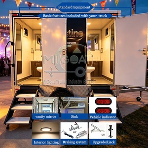 Rimorchio Bagno Portatile Monasse a 2 Postazioni Impermeabile di Alta Qualità per Glamping, Resort, Parchi Turistici e Festival - Product Image 5