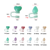 Capuchon de paille en silicone mignon, couvre-paille réutilisable pour gobelet, accessoires de capuchon de paille anti-poussière couleur pastel