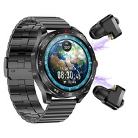 Écouteurs Bluetooth T95 avec fonction d'appel téléphonique, montre connectée, lecteur de musique Bluetooth, moniteur de sommeil, caméra, télécommande, écouteurs 2 en 1, montre connectée