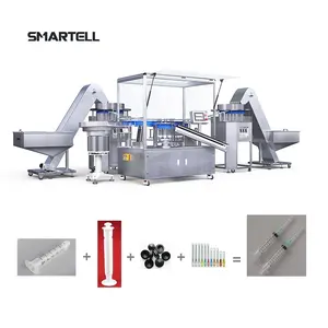 1mL-10ml Junta de émbolo de barril de 3 partes Máquina de ensamblaje de jeringa de aguja hipodémica